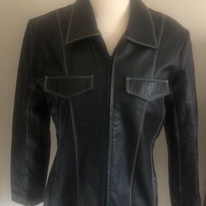 Genuine leather jacket Size M Black